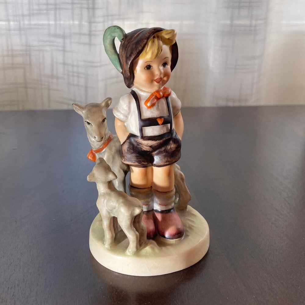 Vintage Hummel 1980's "Little Goat Herder" Figurine TMK 6 w/box MINT